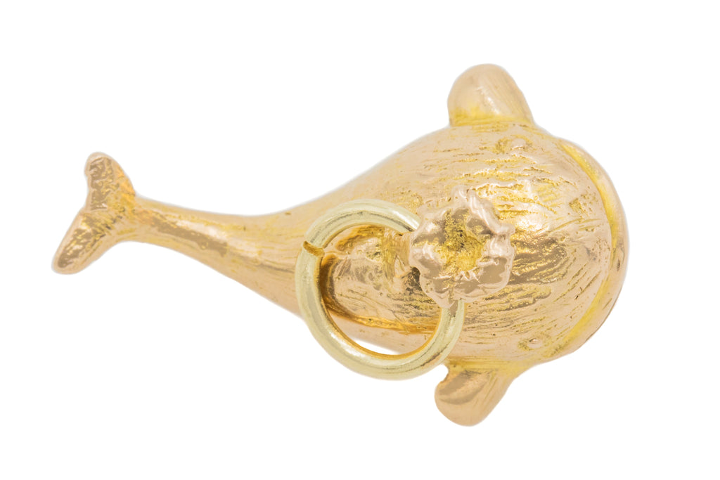 9ct Gold Whale Charm, 3.1g