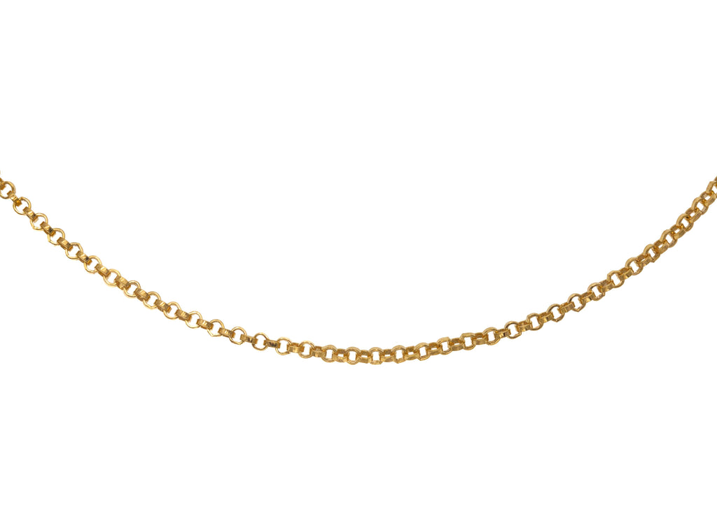 15.5" Skinny 9ct Gold Pendant Chain, 2.4g
