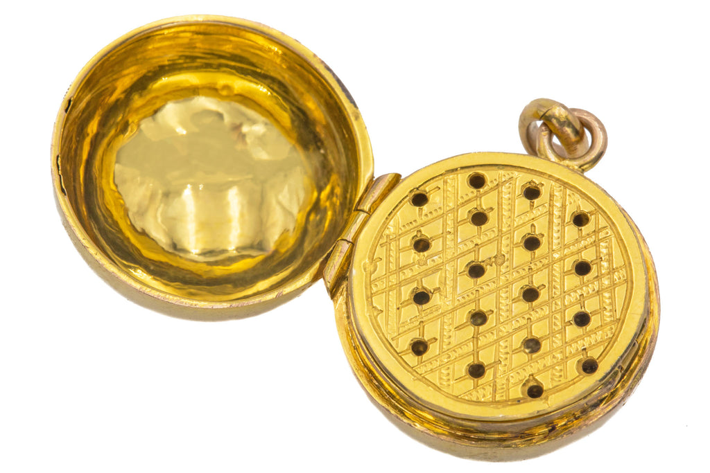 Victorian 12ct Gold Vinaigrette Pendant