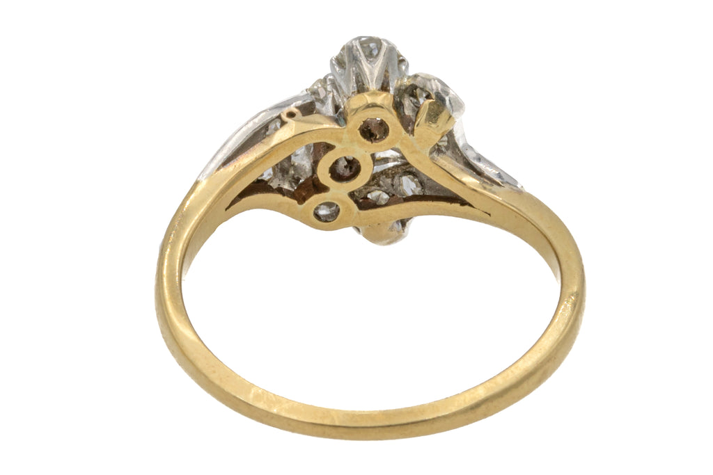Art Deco 18ct Gold Diamond Ring, 0.30ct