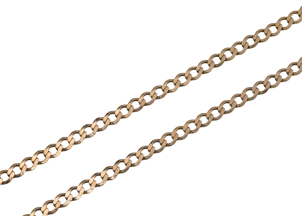 18" 9ct Gold Curb Chain, 3.9g