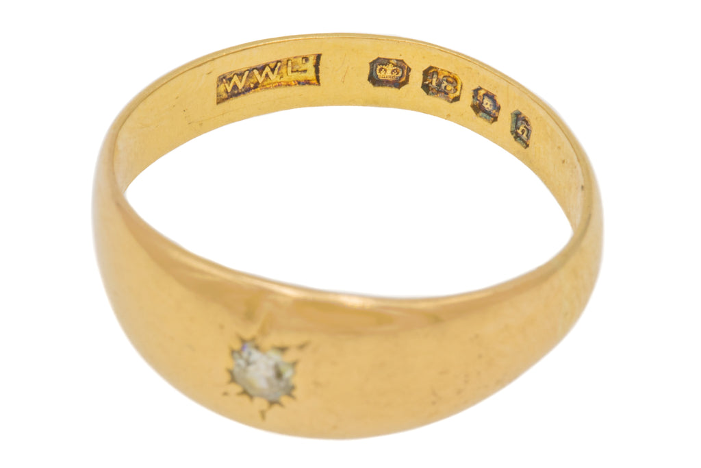 18ct Gold Diamond Star Set Ring