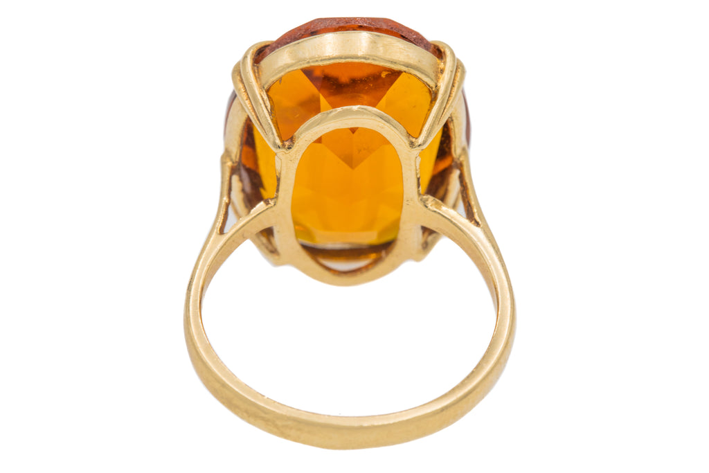 9ct Gold Madeira Citrine Dress Ring, 12.80ct