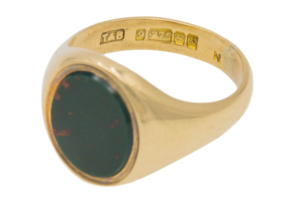 9ct Gold Bloodstone Signet Ring