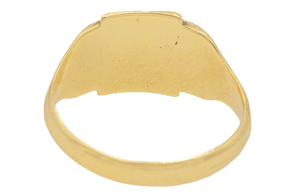 9ct Gold Signet Ring, "JG" Initials