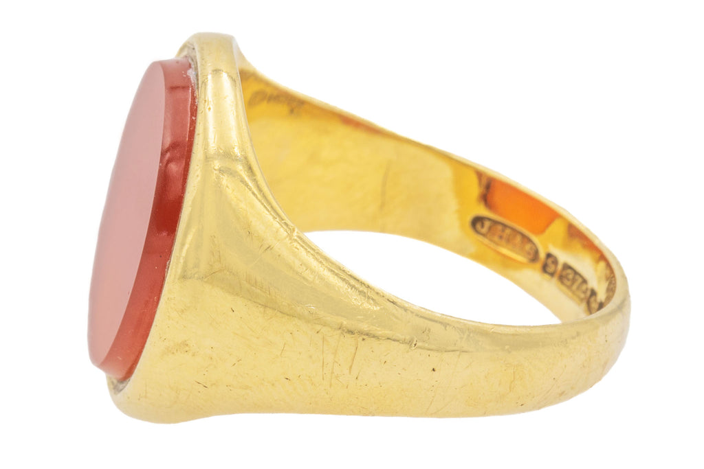 9ct Gold Carnelian Signet Ring