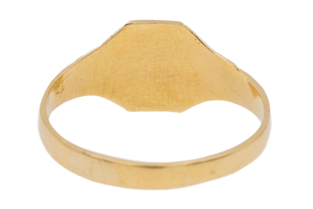 Art Deco 9ct Gold Tiny Signet Ring