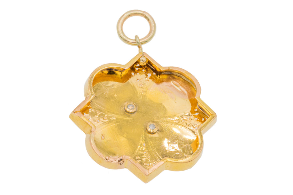Victorian 18ct Gold Diamond Pendant