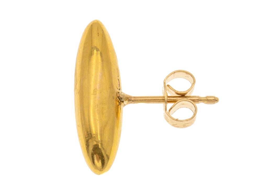 Antique 9ct Gold Torpedo Stud Earrings