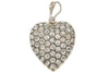 Antique Sterling Silver Paste Heart Pendant