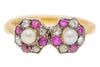 Edwardian 18ct Gold Ruby Diamond Pearl 
