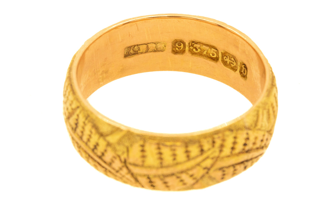 Victorian 9ct Gold Antique 'Fern' Ring