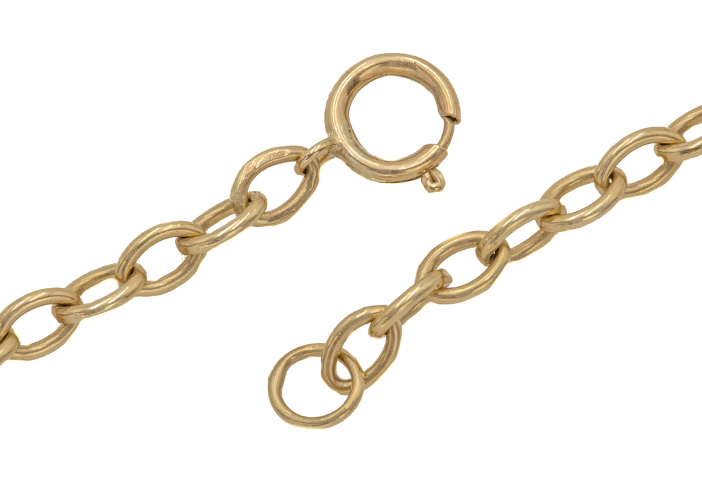 25" 9ct Gold Cable Link Chain, 12.5g