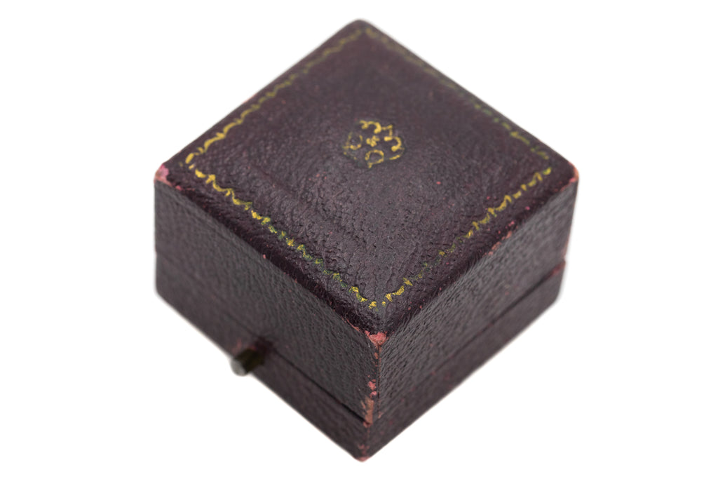 Art Deco 18ct Gold Ruby Diamond Trilogy Ring - BOODLE & DUNTHORNE Original Box