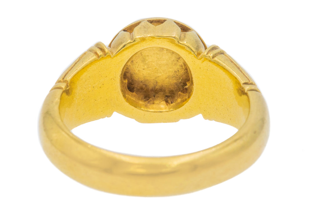 Heavy Antique 18ct Gold Signet Ring, 11.6g