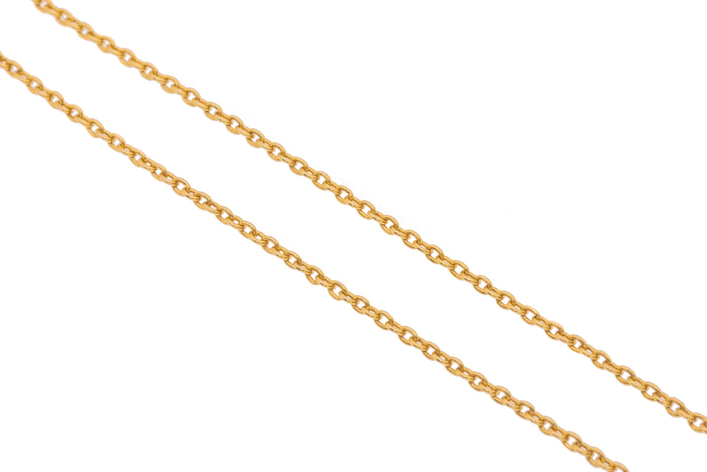 17" Antique 18ct Gold Blecher Chain, 4.7g