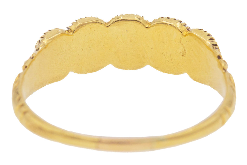 Georgian 18ct Gold Pearl Five Stone Ring