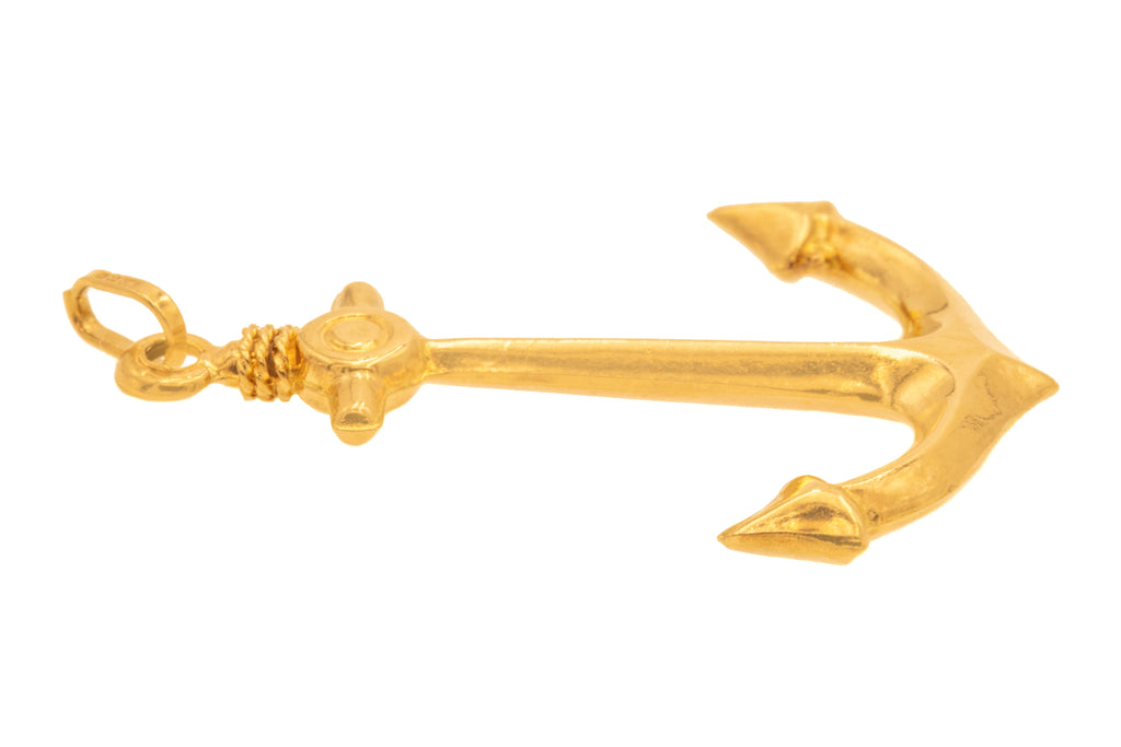 9ct Gold Anchor Pendant