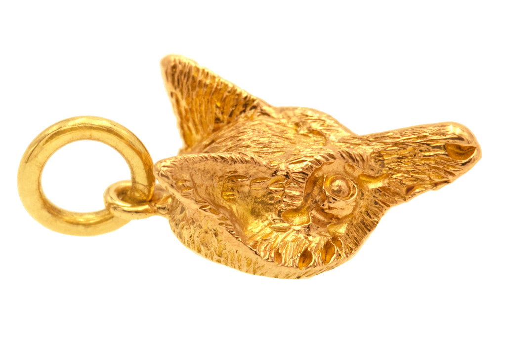 Antique 9ct Gold Fox Charm
