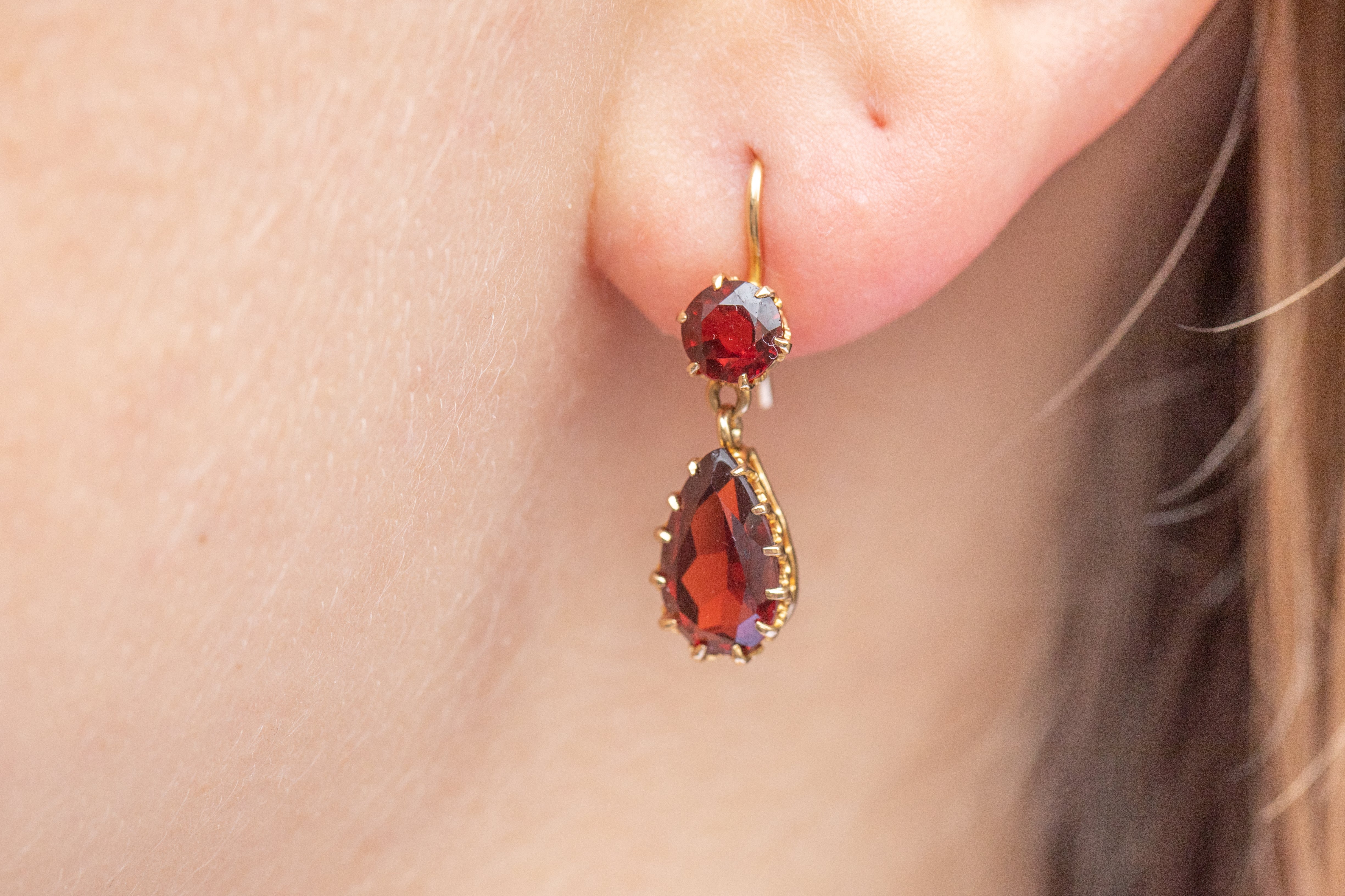 200 ct tw Garnet Drop Earrings in 14kt Yellow Gold  RossSimons  Garnet  drop earrings Emerald earrings drop Opal drop earrings