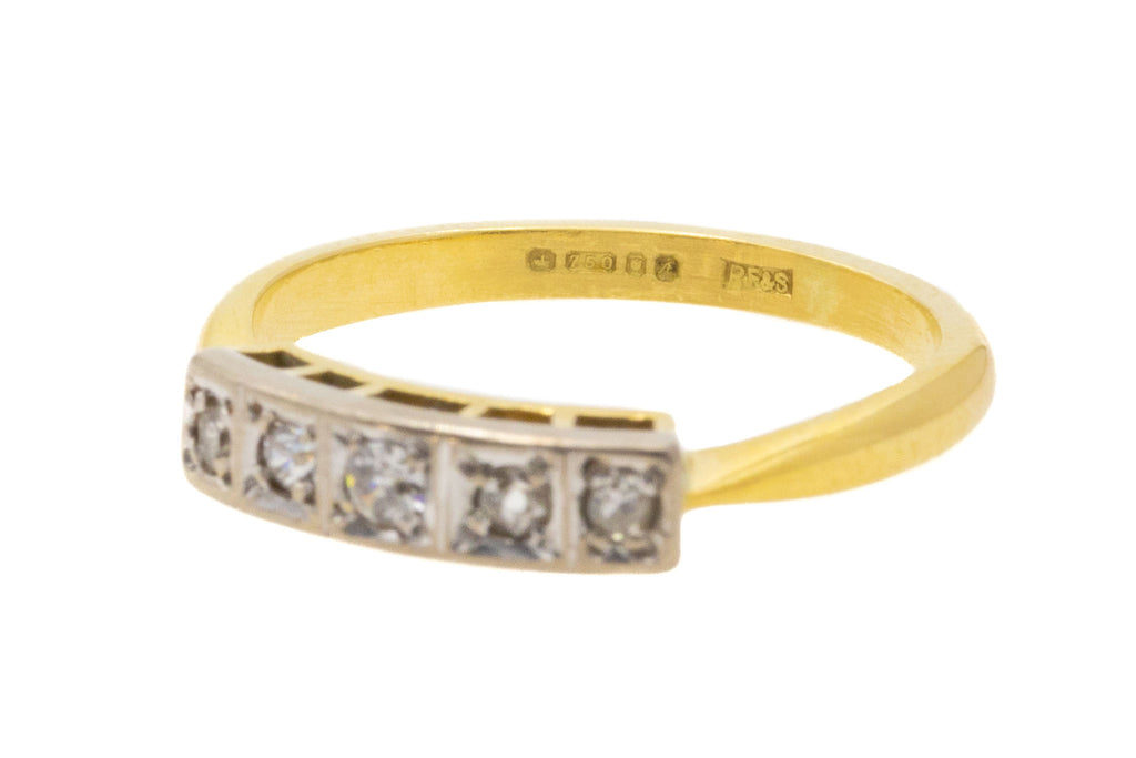18ct Gold Five Stone Diamond Ring