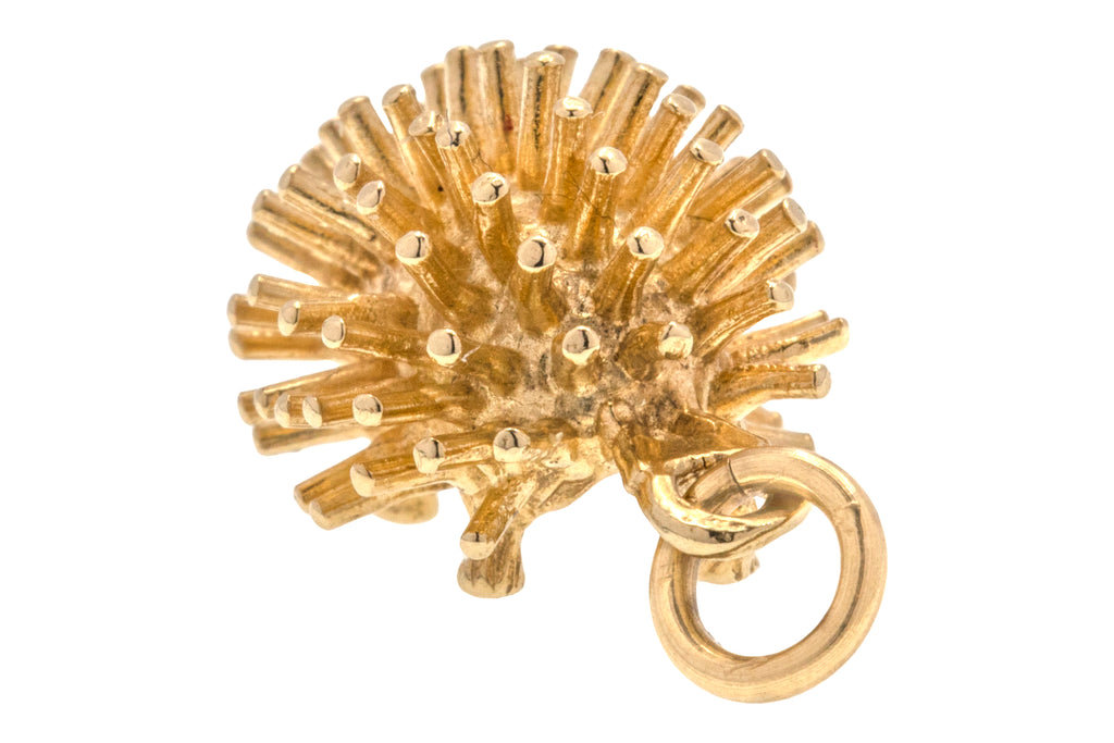 Solid 9ct Gold Hedgehog Charm