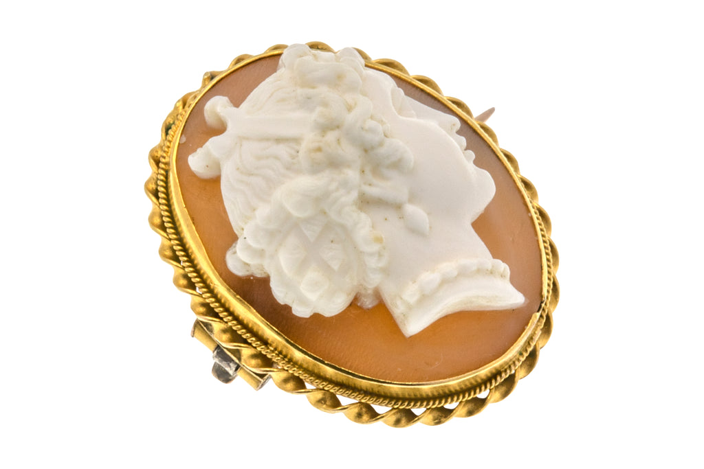 Antique 15ct Gold Victorian Cameo Brooch