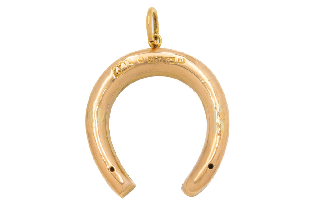 Antique 9ct Gold Horseshoe Pendant