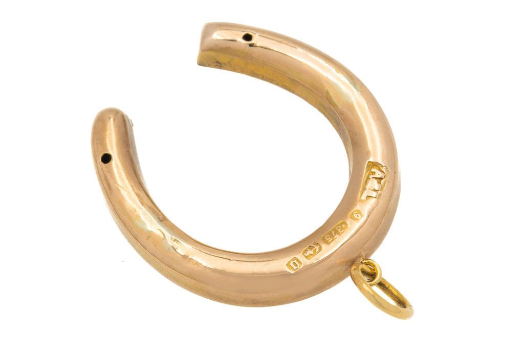 Antique 9ct Gold Horseshoe Pendant