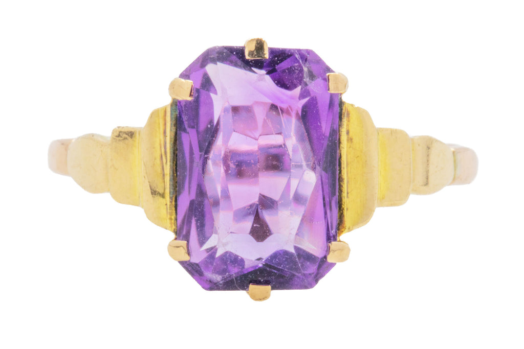 9ct Gold Amethyst Solitaire Ring, 2.00ct