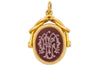 Antique 18ct Gold Bloodstone Carnelian Intaglio Fob Pendant