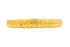 18ct Gold Orange Blossom Engraved Wedding Ring, Engraved 'Fidelity'