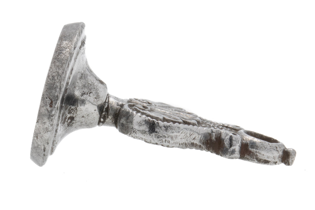 Georgian Steel Engraved Fob Pendant