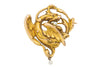 French 18ct Gold Art Nouveau Griffin Brooch
