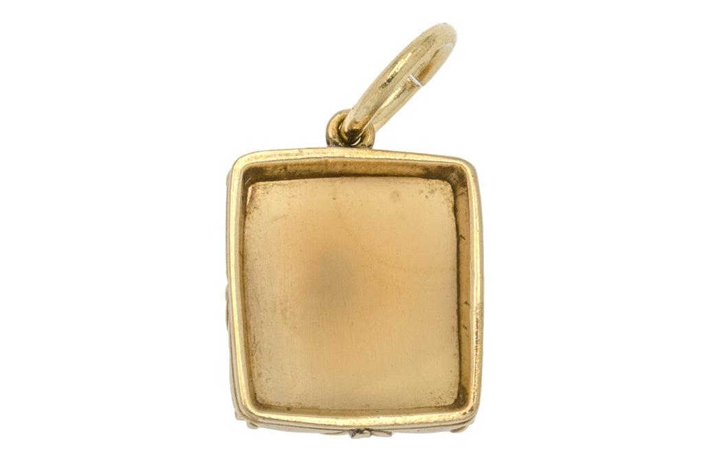Georgian 9ct Gold Dendritic Agate Charm