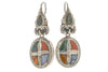 Antique Silver Scottish Agate Earrings