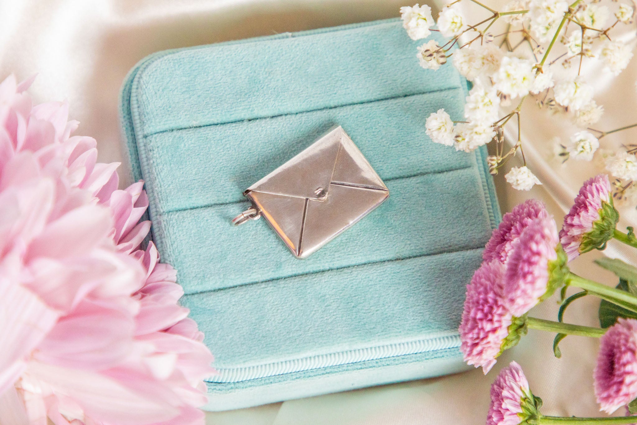 Edwardian Sterling Silver Envelope Pendant Lillicoco