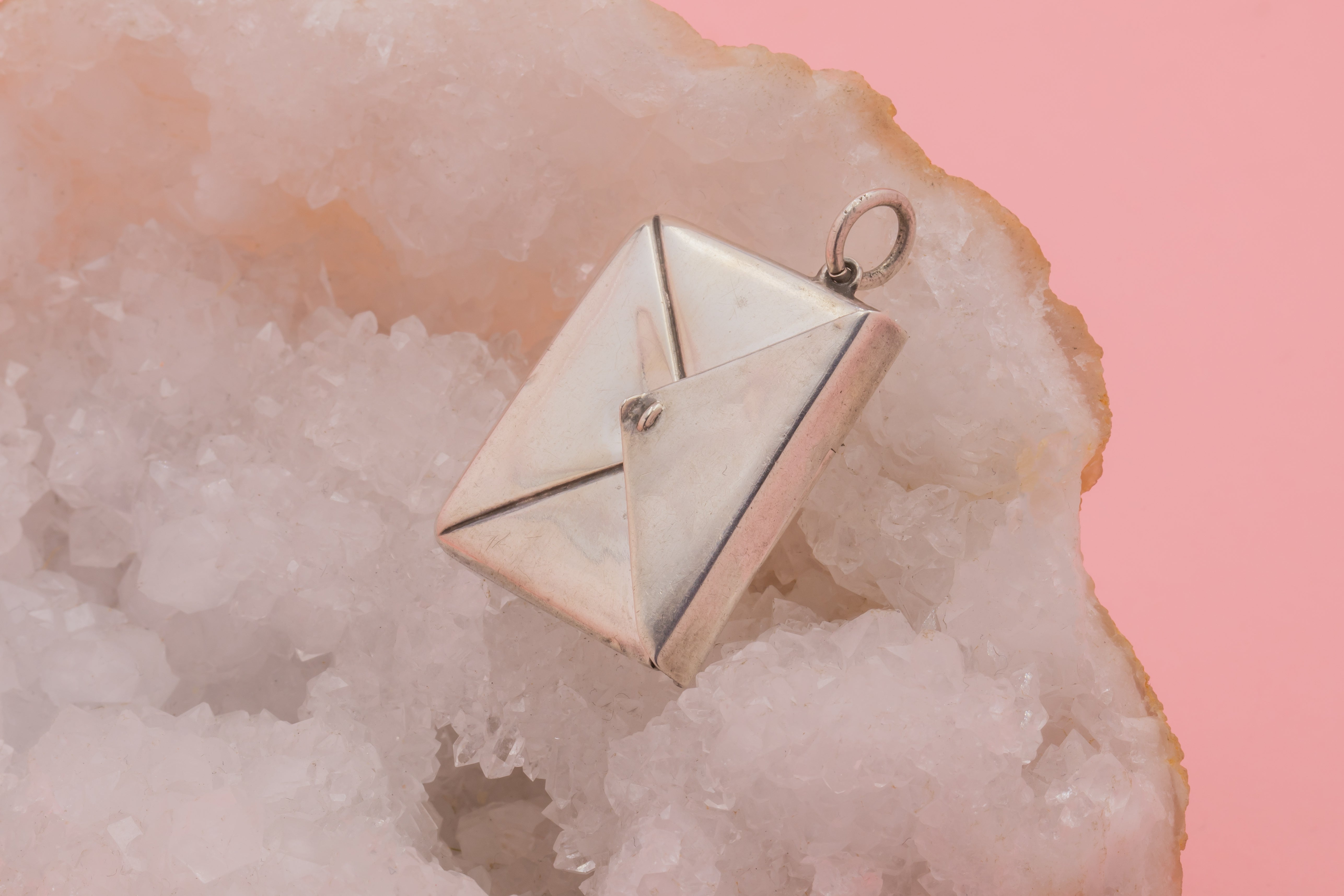 Edwardian Sterling Silver Envelope Pendant Lillicoco