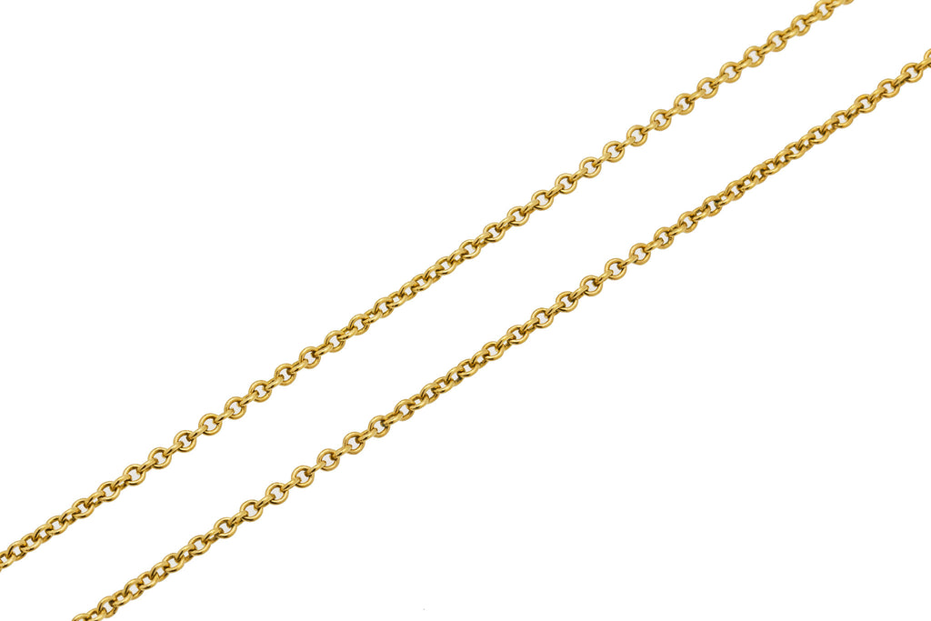 18" Antique 9ct Gold Belcher Chain , 4.7g
