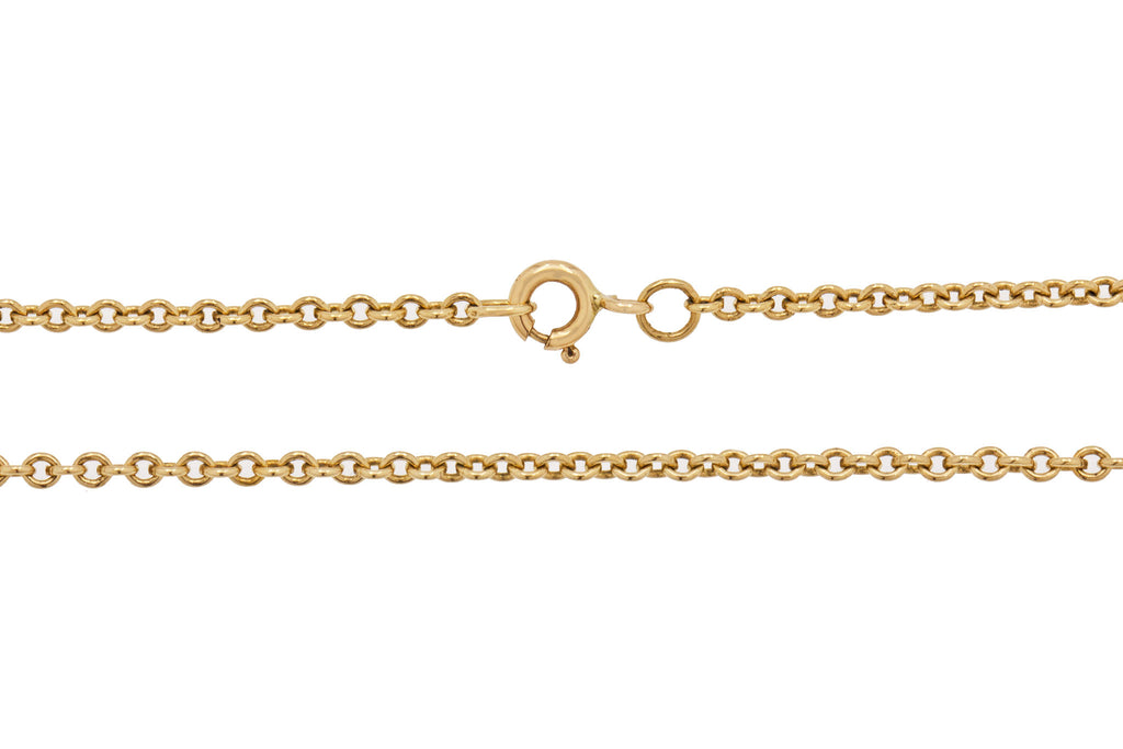 18" Antique 9ct Gold Belcher Chain , 4.7g