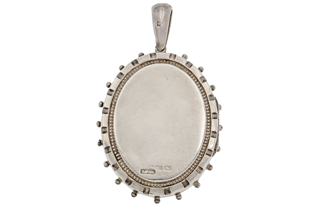 Victorian Aesthetic Sterling Silver Locket c.1880 (19g)