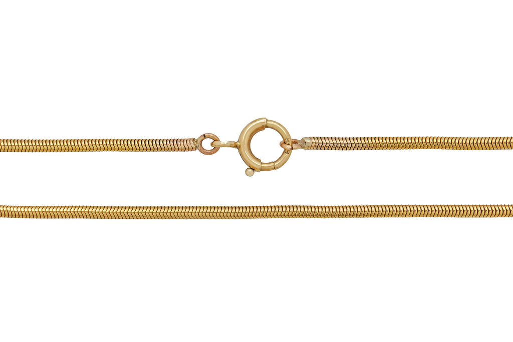 Antique 9ct Gold Snake Chain, 6g