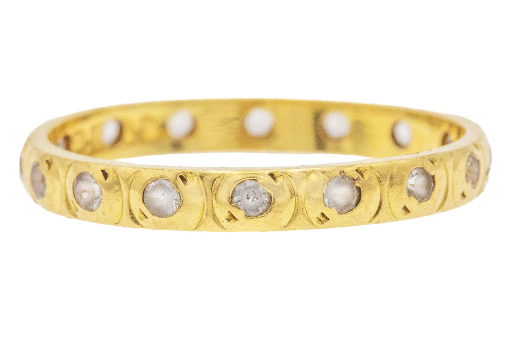 18ct Gold Spinel Eternity Band