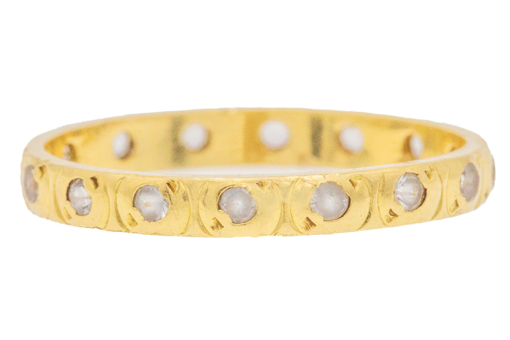 18ct Gold Spinel Eternity Band