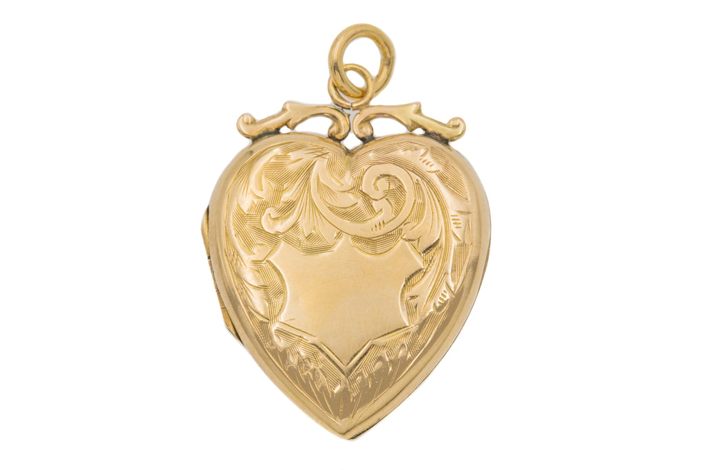 Antique 9ct Gold Heart Locket