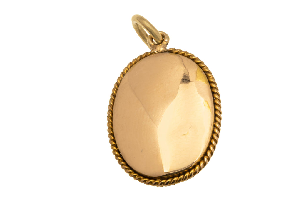 Victorian 18ct Gold Banded Agate Charm