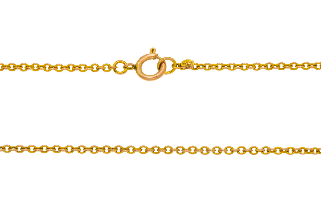 16" Antique 9ct Gold Chain, 2g